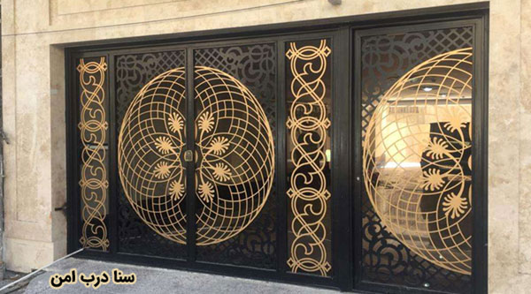 درب فرفورژه پارکینگ و حیاط